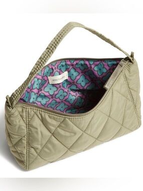 Vera Bradley Quilted Shoulder Bag in Sage with Matching Lanyard & ID Holder NWT